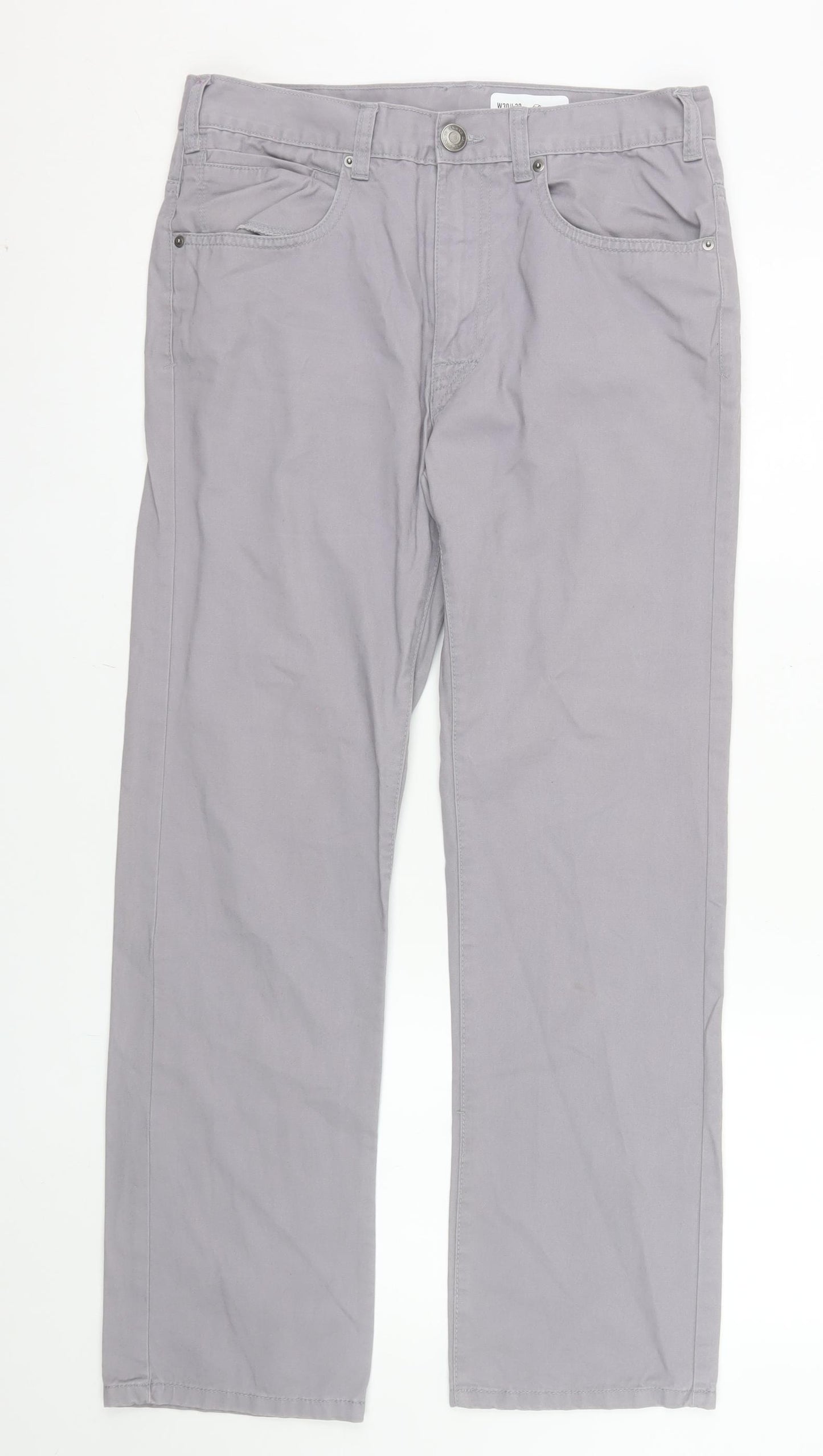 Denim Co Women’s Grey Straight Jeans Size 12 Regular Fit