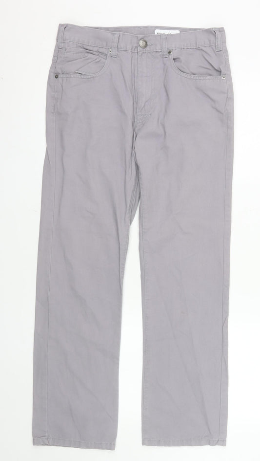 Denim Co Women’s Grey Straight Jeans Size 12 Regular Fit
