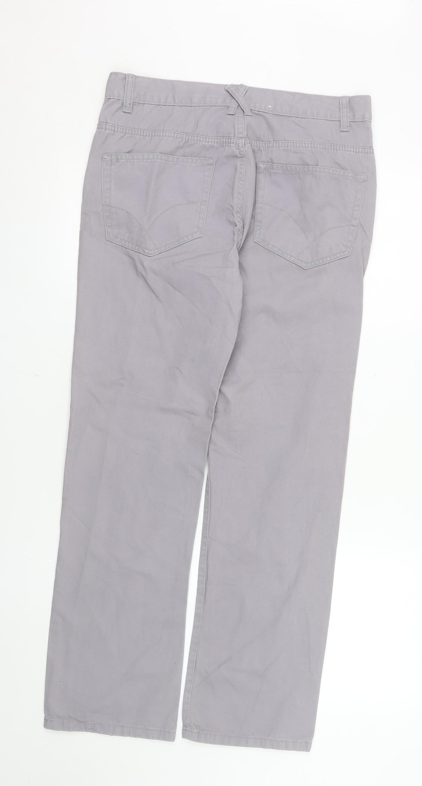 Denim Co Women’s Grey Straight Jeans Size 12 Regular Fit