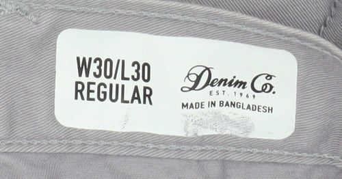 Denim Co Women’s Grey Straight Jeans Size 12 Regular Fit