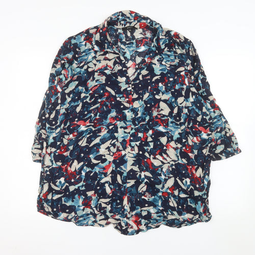 Bonita Womens Multicoloured Floral Viscose Tunic Blouse Size 18