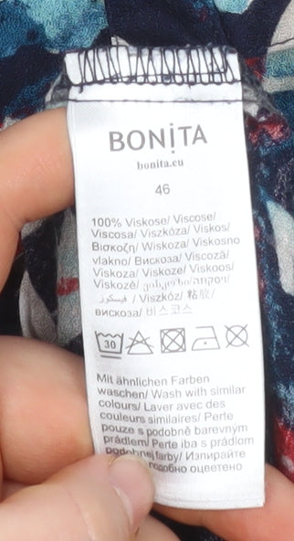 Bonita Womens Multicoloured Floral Viscose Tunic Blouse Size 18