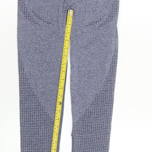 Dunnes Stores Womens Blue Seamless Gym Leggings Size S