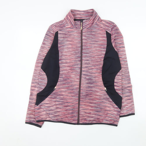 St. Bernard Women’s Pink Full Zip Lightweight Stretch Jacket Size L