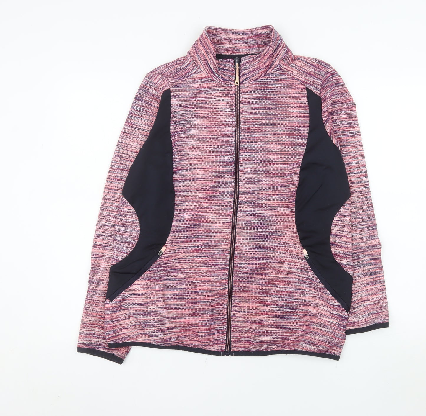 St. Bernard Women’s Pink Full Zip Lightweight Stretch Jacket Size L