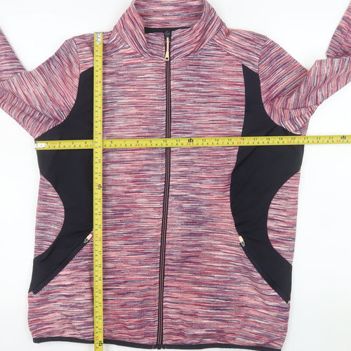 St. Bernard Women’s Pink Full Zip Lightweight Stretch Jacket Size L