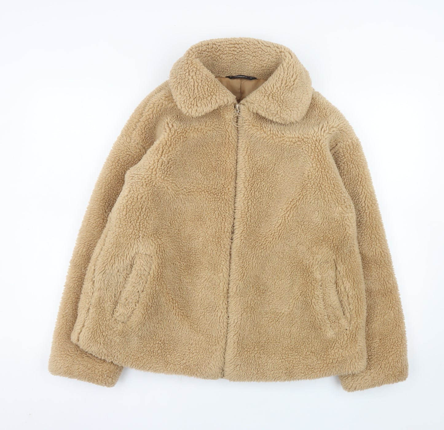 Dunnes Stores Women’s Beige Full Zip Fleece Jacket Size 14