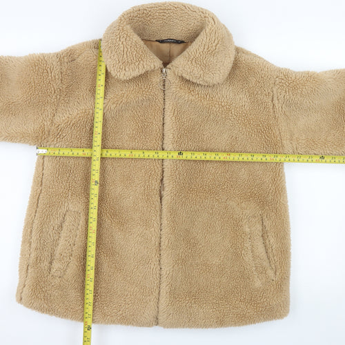Dunnes Stores Women’s Beige Full Zip Fleece Jacket Size 14