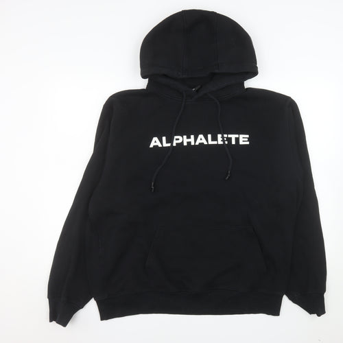 Alphalete Men's Black Pullover Hoodie L Gym Training Fleece