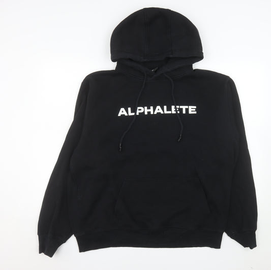 Alphalete Men's Black Pullover Hoodie L Gym Training Fleece