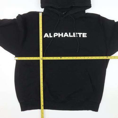 Alphalete Men's Black Pullover Hoodie L Gym Training Fleece
