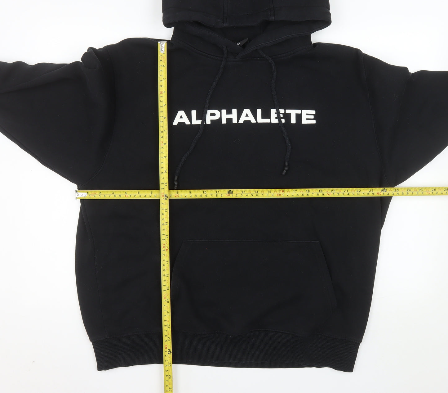 Alphalete Men's Black Pullover Hoodie L Gym Training Fleece