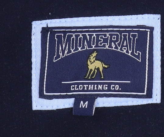 Mineral Men's Green 1/4 Zip High Neck Sweatshirt Size M