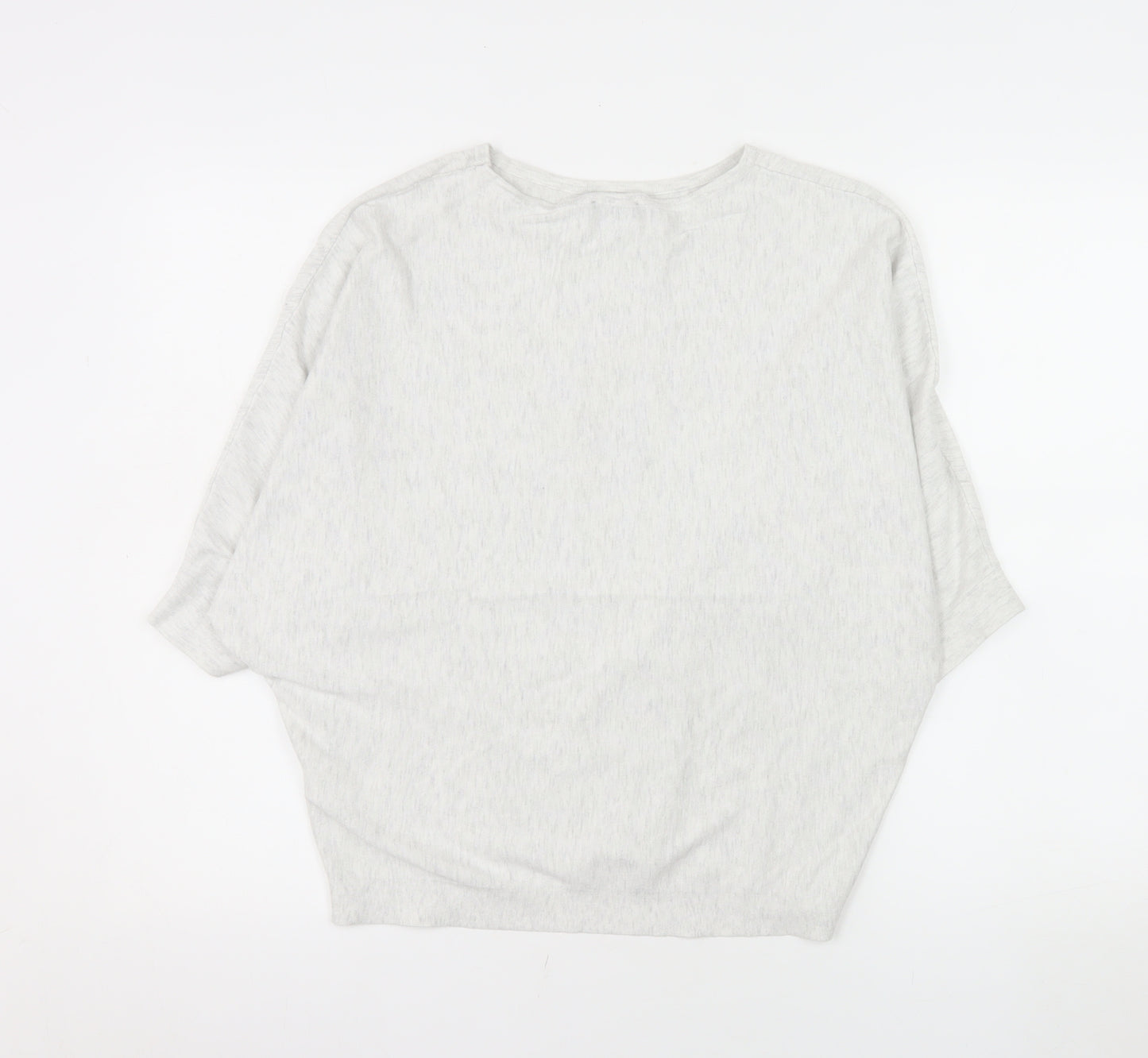 Phase Eight Women Grey L Poncho Shrug Lightweight Viscose Knit