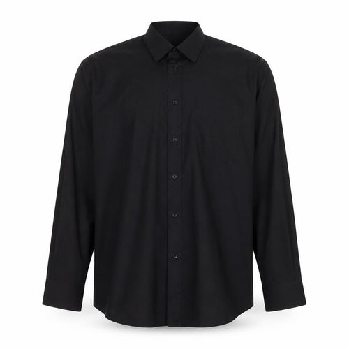 Cedarwood State Men's Black 17.5in Long Sleeve Button-Up Shirt