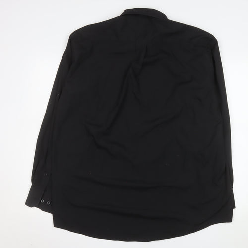 Cedarwood State Men's Black 17.5in Long Sleeve Button-Up Shirt