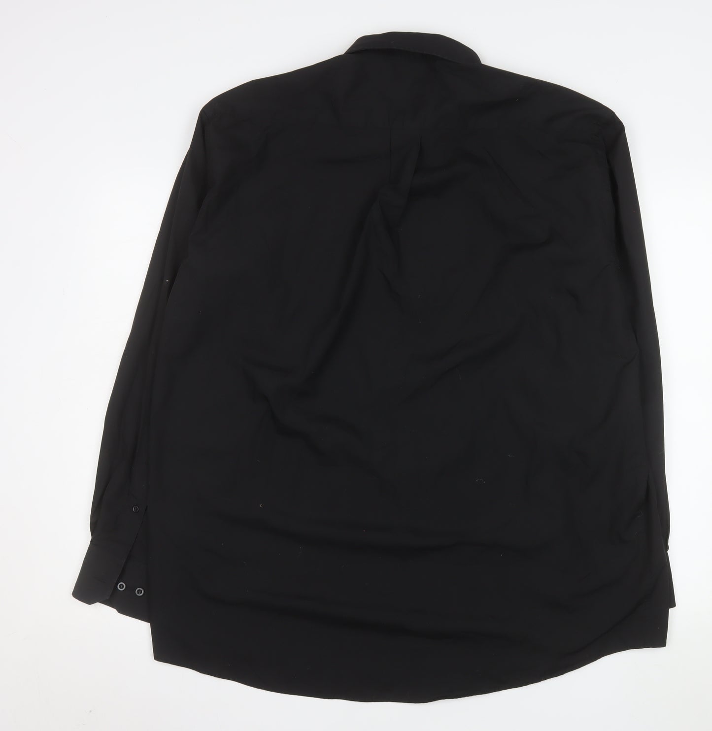 Cedarwood State Men's Black 17.5in Long Sleeve Button-Up Shirt