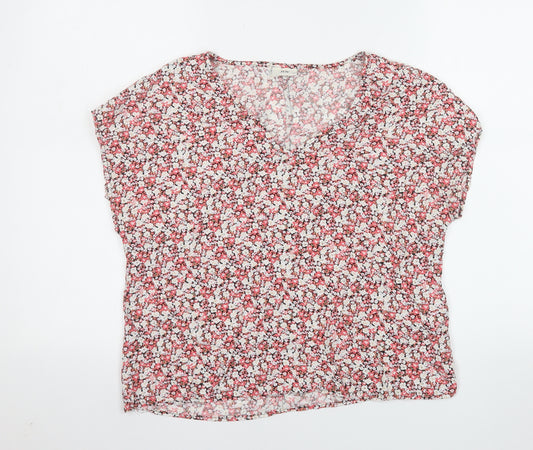 JDY Womens Floral Multicoloured Viscose Blouse Size 14