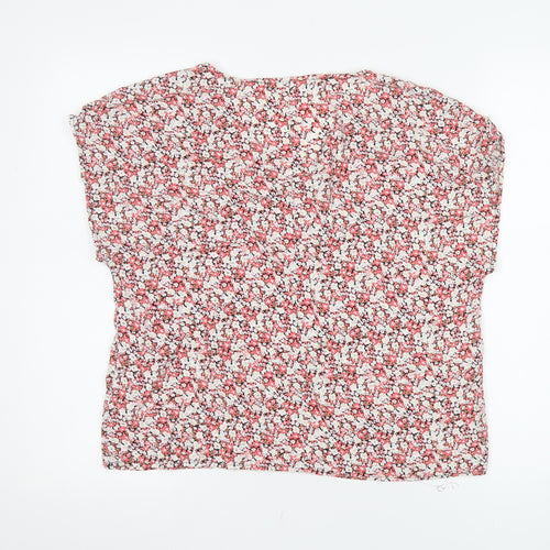 JDY Womens Floral Multicoloured Viscose Blouse Size 14