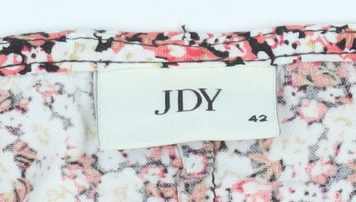 JDY Womens Floral Multicoloured Viscose Blouse Size 14