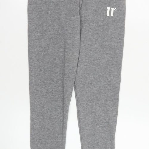 11 Degrees Womens Grey Leggings UK 8 Polyester Blend Activewear