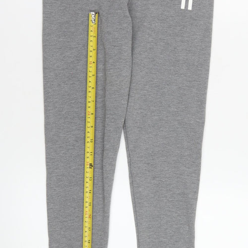 11 Degrees Womens Grey Leggings UK 8 Polyester Blend Activewear