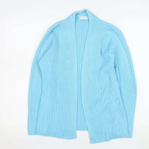Signature Experience Women's Blue Open Knit Cardigan M