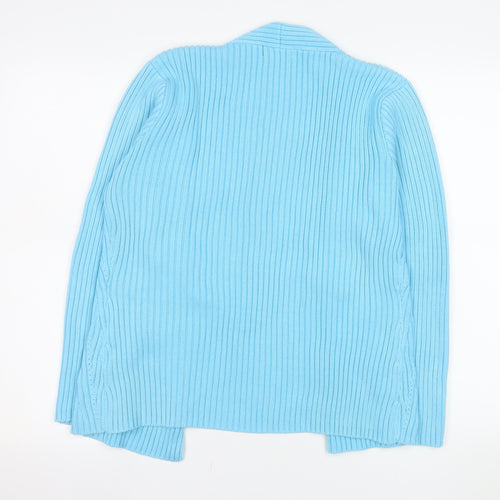 Signature Experience Women's Blue Open Knit Cardigan M
