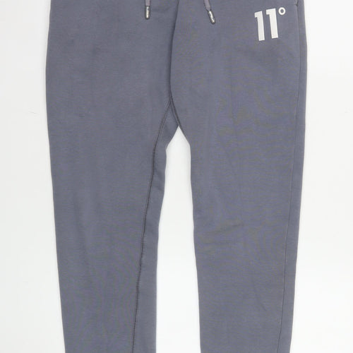 11 Degrees Men's Grey Jogger Sweatpants XS Cotton Blend