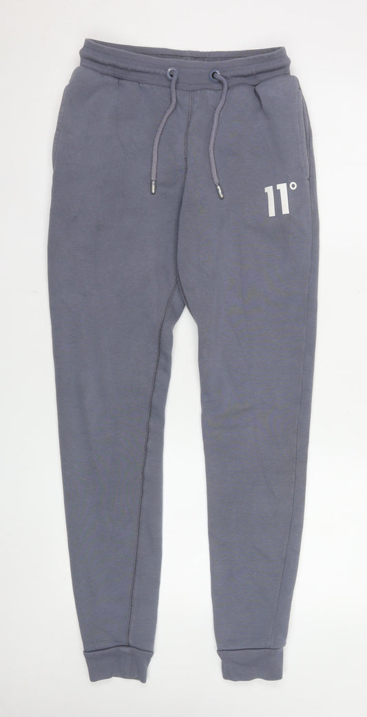 11 Degrees Men's Grey Jogger Sweatpants XS Cotton Blend