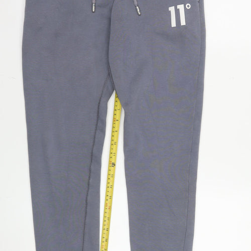 11 Degrees Men's Grey Jogger Sweatpants XS Cotton Blend