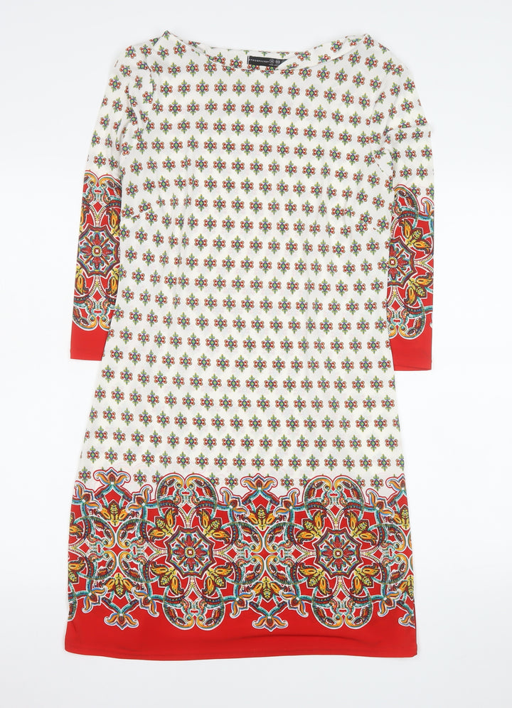 Atmosphere Women’s Multicoloured Geometric Shift Dress Size 12
