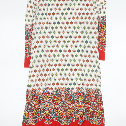 Atmosphere Women’s Multicoloured Geometric Shift Dress Size 12
