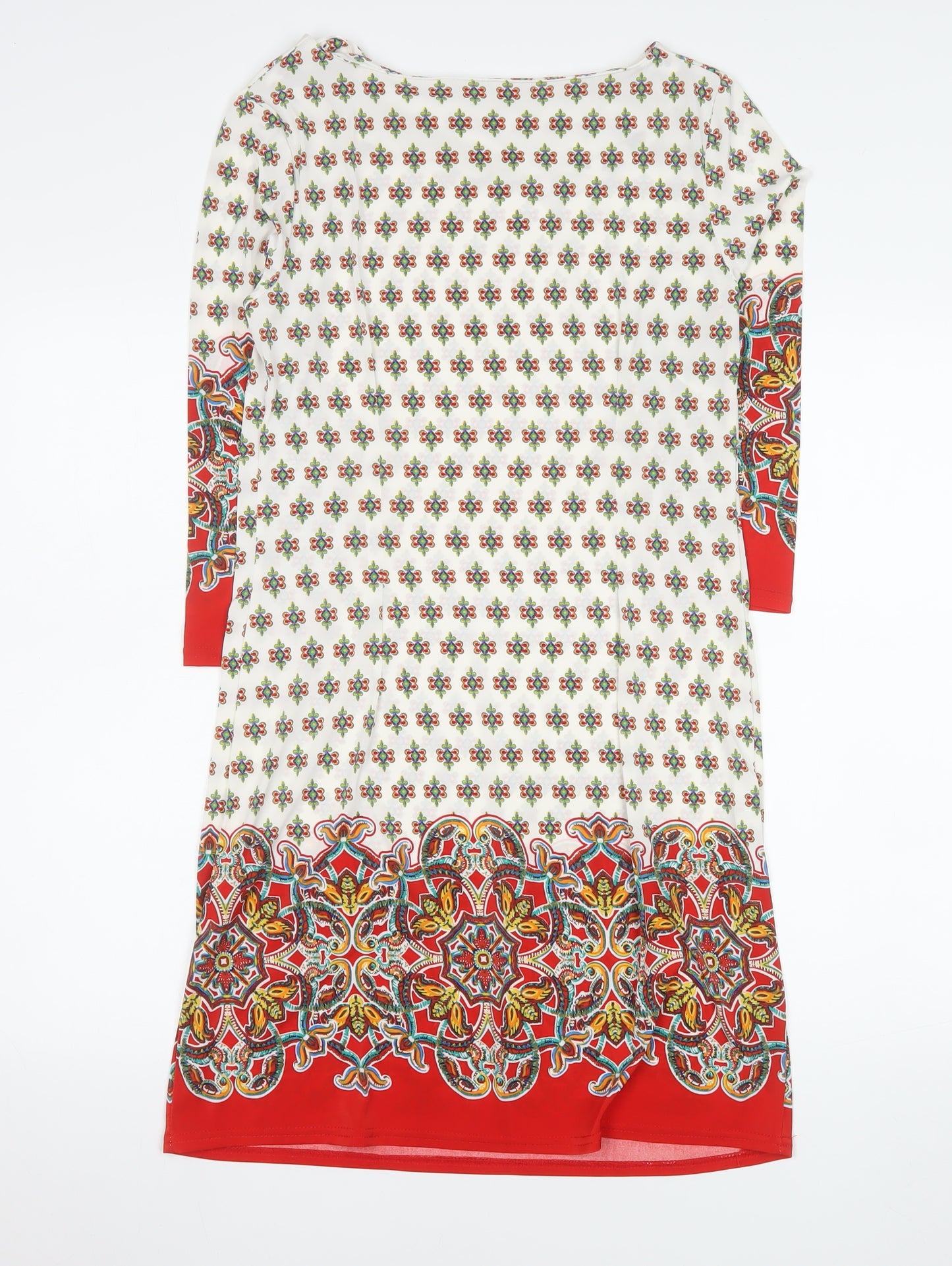 Atmosphere Women’s Multicoloured Geometric Shift Dress Size 12