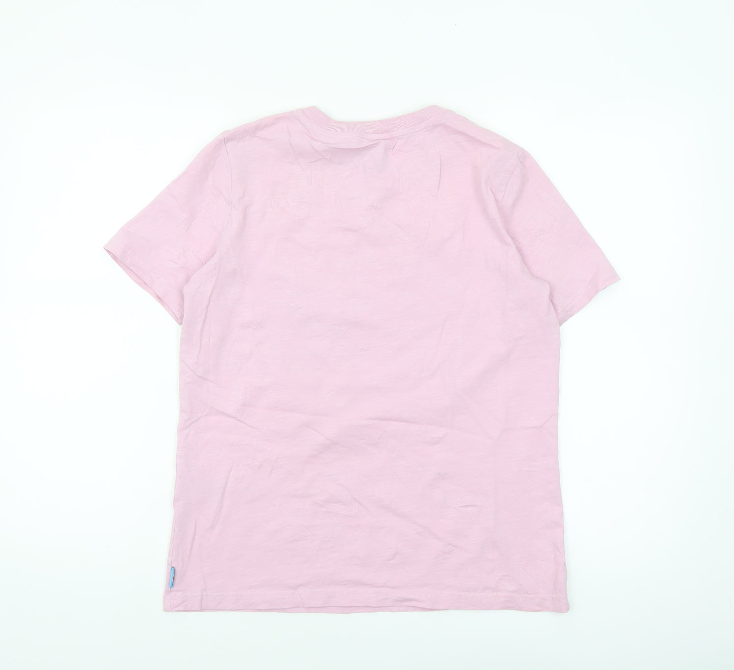 Superdry Women's Pink Graphic Cotton T-Shirt Size 8
