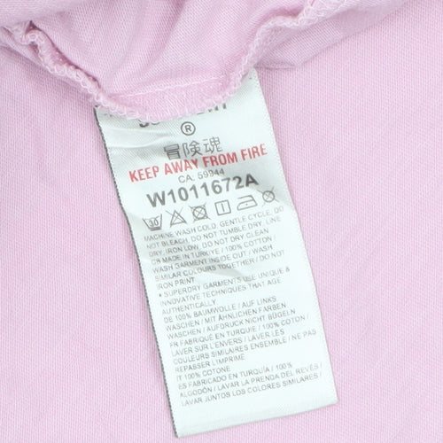 Superdry Women's Pink Graphic Cotton T-Shirt Size 8