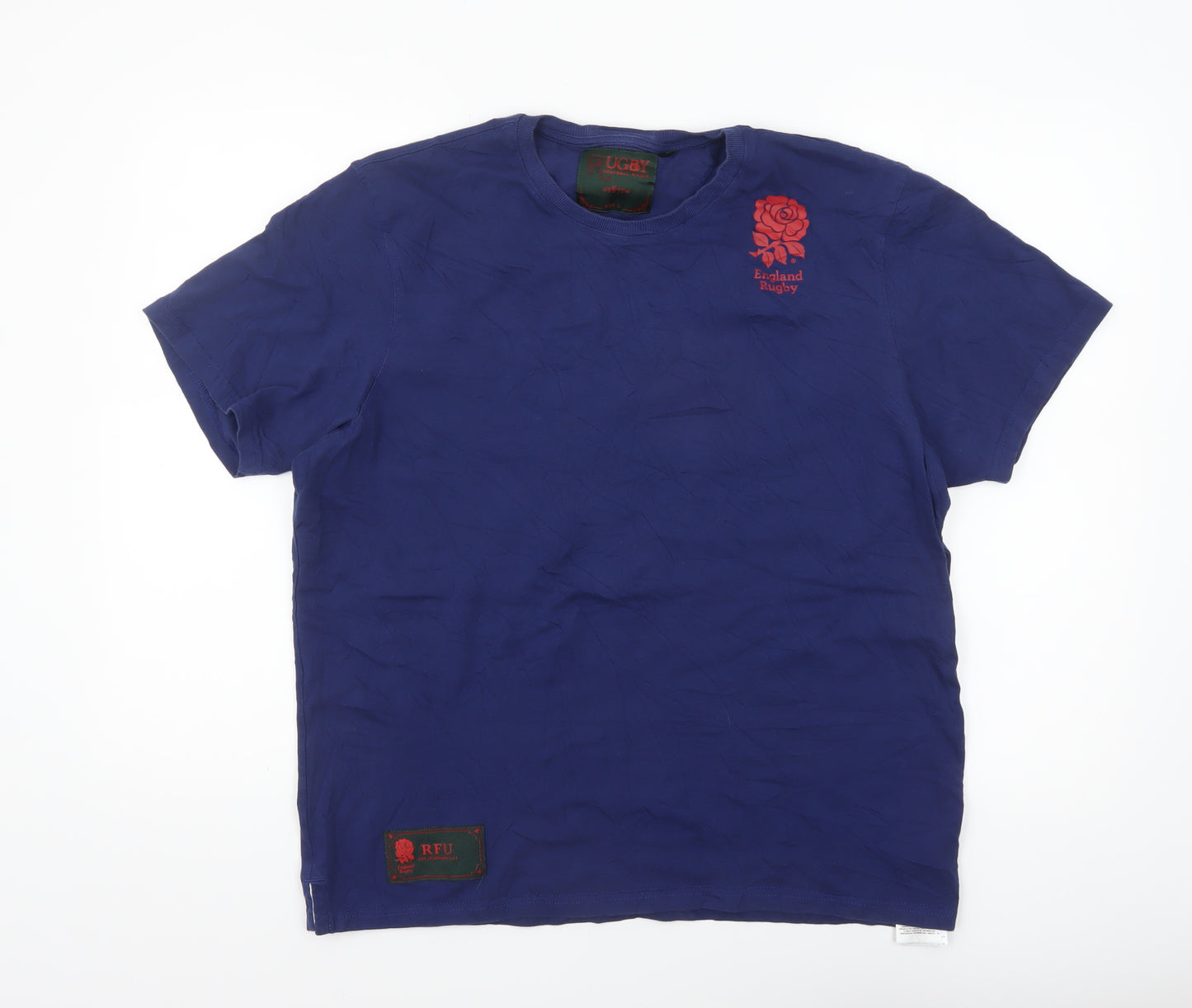 Fanatics England Rugby Men's Blue Cotton T-Shirt Size L