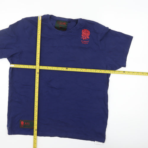 Fanatics England Rugby Men's Blue Cotton T-Shirt Size L