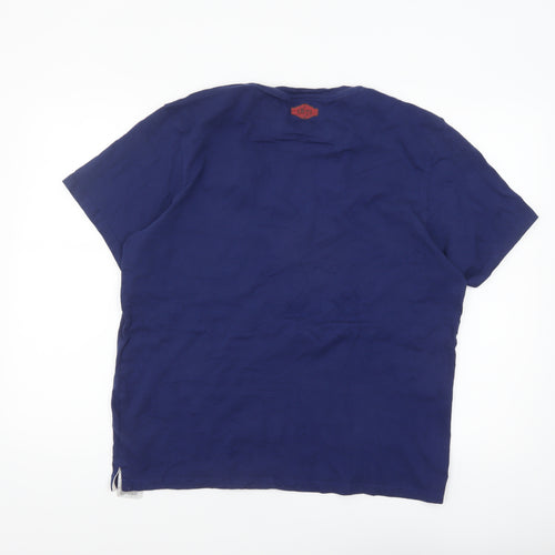 Fanatics England Rugby Men's Blue Cotton T-Shirt Size L