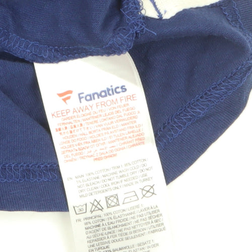 Fanatics England Rugby Men's Blue Cotton T-Shirt Size L