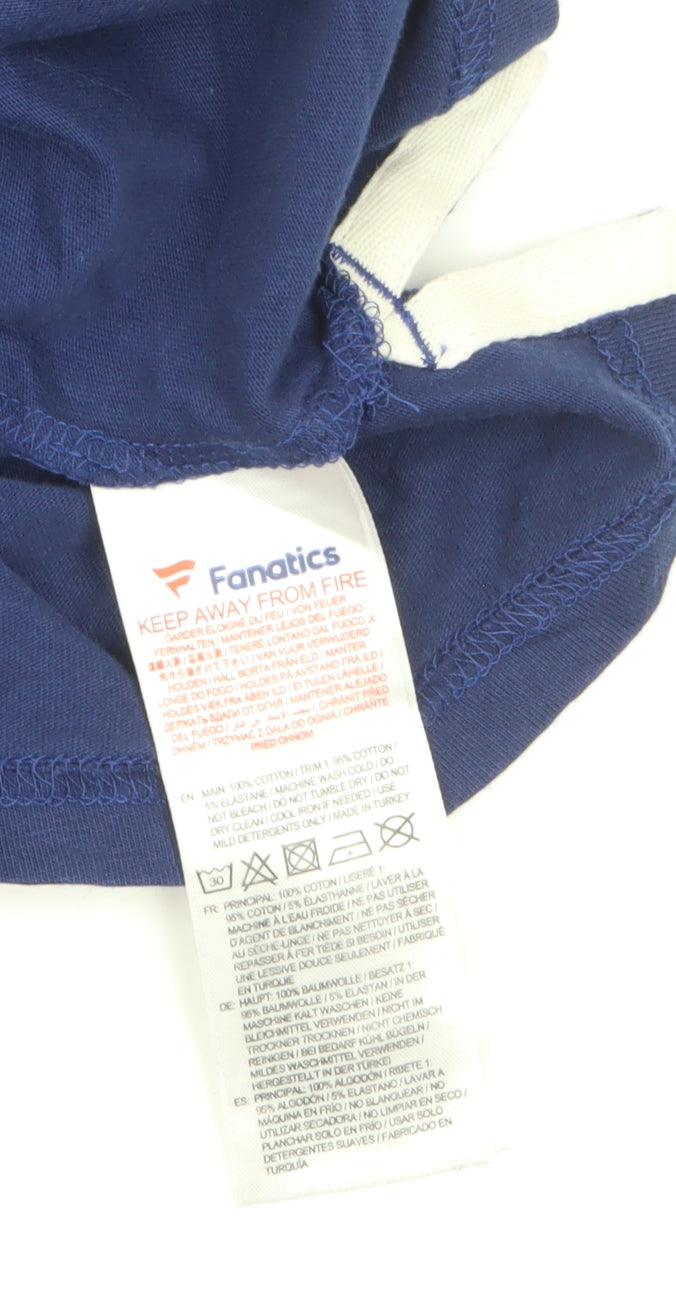 Fanatics England Rugby Men's Blue Cotton T-Shirt Size L