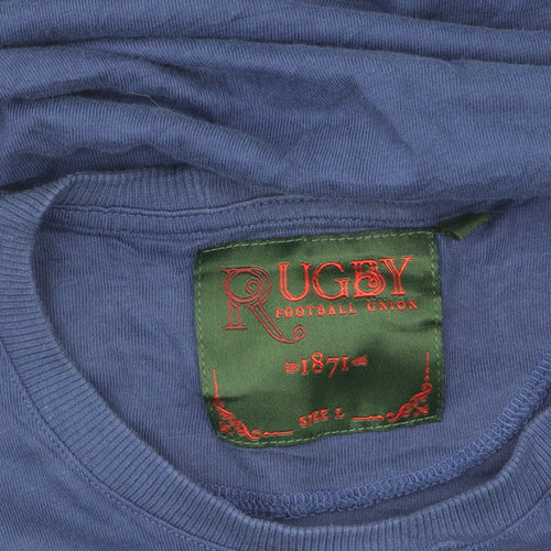 Fanatics England Rugby Men's Blue Cotton T-Shirt Size L