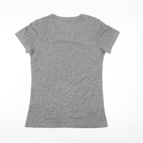 Manuka Women's Grey Crew Neck Heart Print T-Shirt UK 12