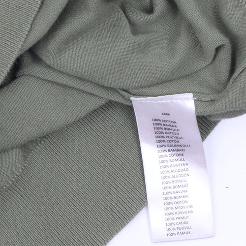 Paul Smith Men’s Green Cotton Crew Neck Jumper Size L