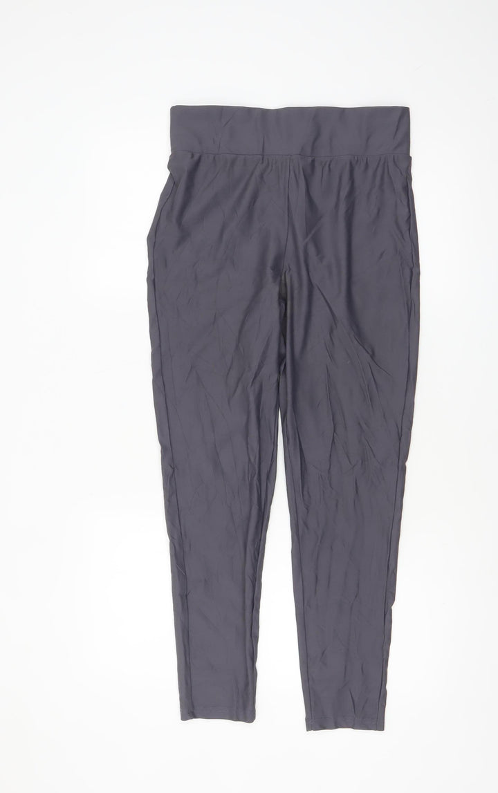 ASOS DESIGN Womens Grey Leggings Size 12 Slim Fit Activewear