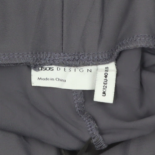 ASOS DESIGN Womens Grey Leggings Size 12 Slim Fit Activewear