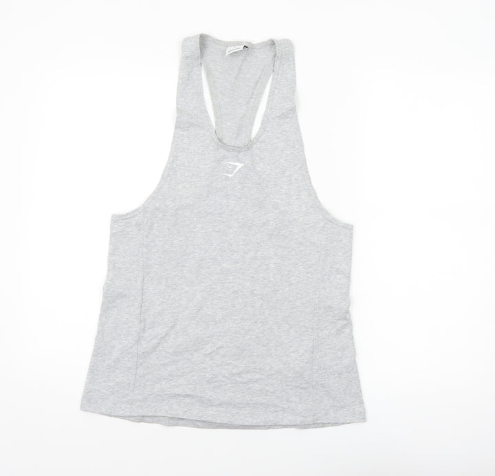 Gymshark Women's Grey S Racerback Tank Top Athletic Fit