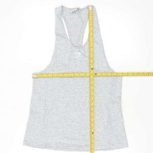 Gymshark Women's Grey S Racerback Tank Top Athletic Fit