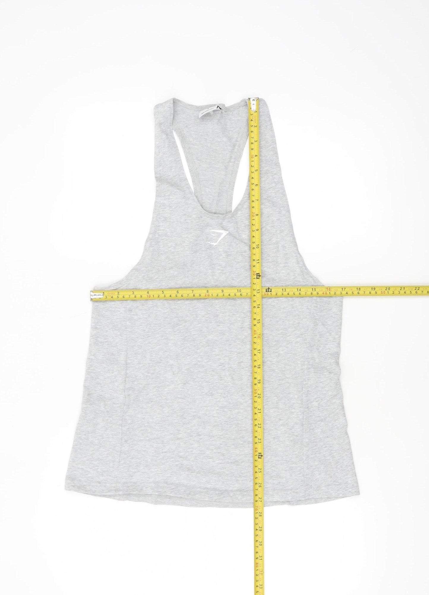 Gymshark Women's Grey S Racerback Tank Top Athletic Fit