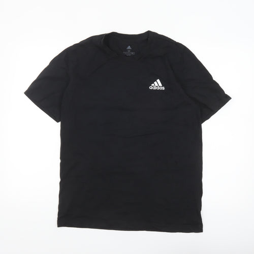 Adidas Men’s Black Cotton Short Sleeve Crew Neck T-Shirt M